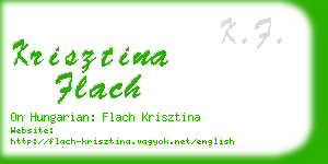 krisztina flach business card